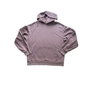 ALO Yoga Double Take Hoodie Size ~Medium Purple Oversized Sweatshirt